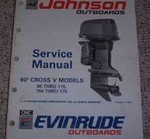 1991 Johnson Evinrude 100 HP 90 Cross V Models Service Manual