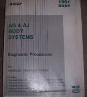 1991 Dodge Daytona AG Body Diagnostic Procedures