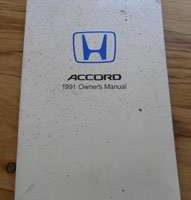 1991 Honda Accord Coupe Owner's Manual