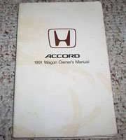 1991 Honda Accord Wagon Owner's Manual