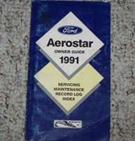 1991 Ford Aerostar Owner's Manual