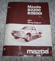 1991 Mazda B2200 & B2600i Truck Wiring Diagram Manual