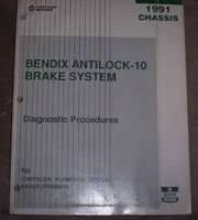 1991 Dodge Dynasty Bendix Antilock-10 Brake System Chassis Diagnostic Procedures