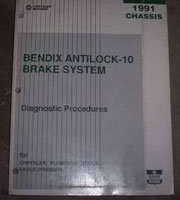 1991 Dodge Grand Caravan Bendix Antilock-10 Brake System Chassis Diagnostic Procedures