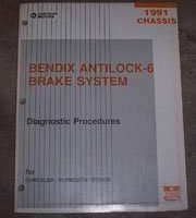 1991 Dodge Dakota Bendix Antilock-6 Brake System Chassis Diagnostic Procedures