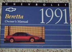 1991 Chevrolet Beretta Owner's Manual