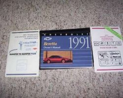 1991 Chevrolet Beretta Owner's Manual Set