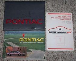 1991 Pontiac Bonneville Owner's Manual Set