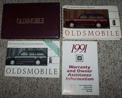 1991 Oldsmobile Bravada Owner's Manual Set