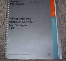 1991 Volkswagen Cabriolet, Corrado, Fox & Vanagon Electrical Wiring Diagrams Manual