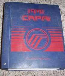 1991 Mercury Capri Service Manual