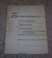1991 Chevrolet Cavalier Service Manual Supplement