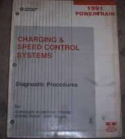 1991 Dodge Dakota Charging & Speed Control Systems Powertrain Diagnostic Procedures