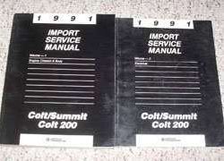 1991 Dodge Colt & Colt 200 Service Manual