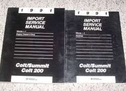 1991 Eagle Summit Service Manual