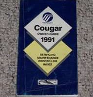 1991 Mercury Cougar Owner's Manual
