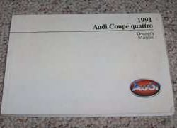 1991 Audi Coupe Quattro Owner's Manual