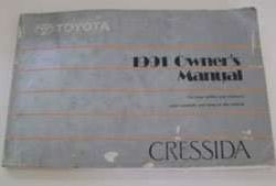 1991 Toyota Cressida Owner's Manual