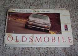 1991 Oldsmobile Cutlass Calais Owner's Manual