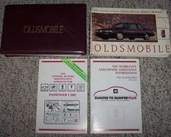 1991 Oldsmobile Cutlass Ciera & Cutlass Cruiser Owner's Manual Set