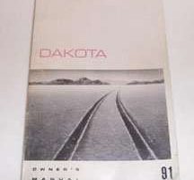 1991 Dodge Dakota Owner's Manual