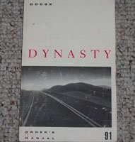 1991 Dodge Dynasty Owner's Manual