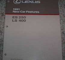 1991 Lexus ES250 & LS400 New Car Features Manual