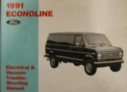 1991 Ford Econoline E-150, E-250 & E-350 Electrical Wiring Diagrams Troubleshooting Manual