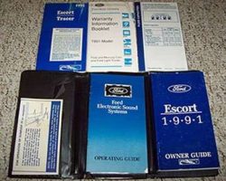 1991 Ford Escort Owner's Manual Set
