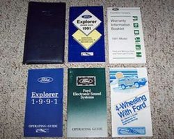 1991 Ford Explorer Owner's Manual Set