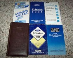 1991 Ford F-Series Truck Owner Operator User Guide Manual Set