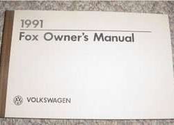 1991 Volkswagen Fox Owner's Manual