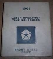 1991 Plymouth Colt Labor Time Guide Binder
