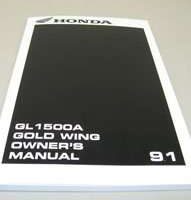 1991 Honda GL1500A Gold Wing Motorcycle Owner's Manual