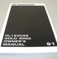 1991 Honda GL1500SE Gold Wing Motorcycle Owner's Manual
