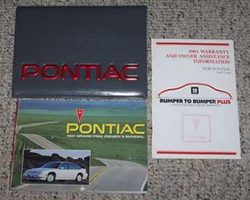 1991 Pontiac Grand Prix Owner's Manual Set
