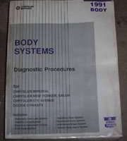 1991 Chrysler Imperial Body Diagnostic Procedures