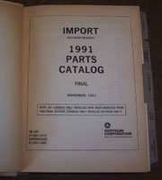 1991 Plymouth Colt Import Mopar Parts Catalog Binder