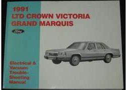1991 Ford LTD Crown Victoria Electrical Wiring Diagrams Troubleshooting Manual