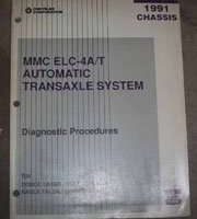 1991 Eagle Summit MMC ELC-4A/T Automatic Transalxe Chassis Diagnostic Procedures Manual