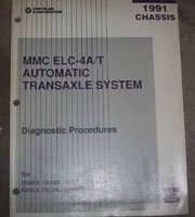 1991 Plymouth Laser MMC ELC-4A/T Automatic Transaxle Chassis Diagnostic Procedures Manual