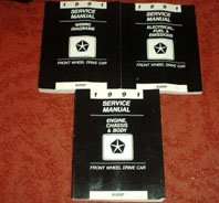 1991 Dodge Shadow Service Manual