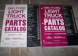 1991 Ford Econoline E-150, E-250 & E-350 Parts Catalog Text & Illustrations