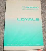 1991 Subaru Loyale Owner's Manual