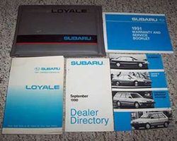 1991 Subaru Loyale Owner's Manual Set
