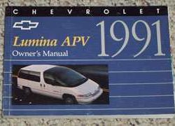 1991 Chevrolet Lumina APV Owner's Manual