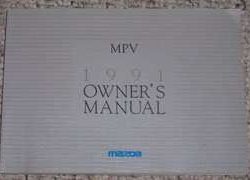 1991 Mazda MPV Owner's Manual