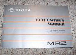 1991 Toyota MR2 Owner's Manual