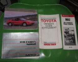 1991 Toyota MR2 Owner's Manual Set