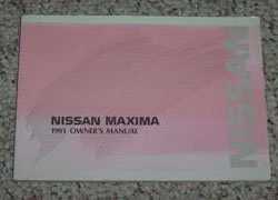 1991 Nissan Maxima Owner's Manual